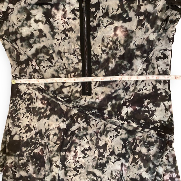 Mint Velvet Asymmetrical Grey Marble Long Sleeve Tunic Blouse UK 12 / US 8 - Picture 5 of 15